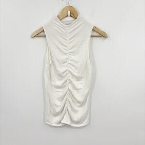 Veronica Beard Top XSmall Minimalist Capsule Luxury Stretch Vargas Ruched Soft